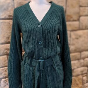 Leith button down cardigan green size small